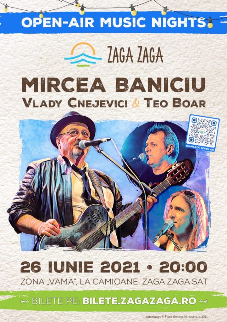 Afis concert Mircea Baniciu & Band - Zaga Zaga